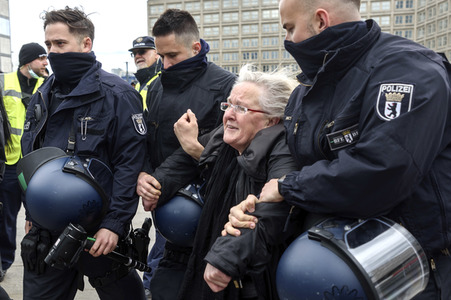 Corona-Demos in Berlin