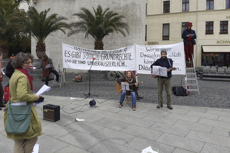 Corona-Demo in Görlitz