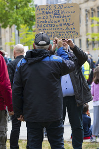 Corona-Demos in Hannover