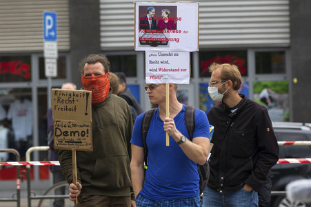 Corona-Demos in Hannover