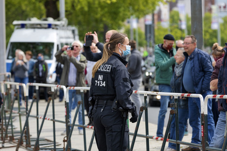 Corona-Demos in Hannover