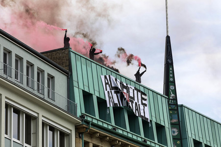 Corona-Demos in Hannover