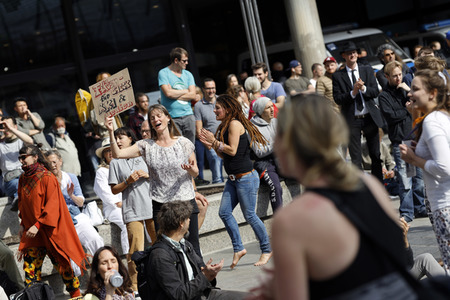 Corona-Demos in Köln