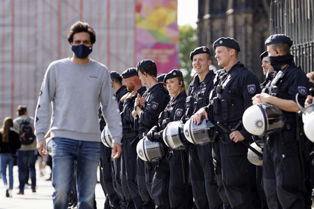 Corona-Demos in Köln