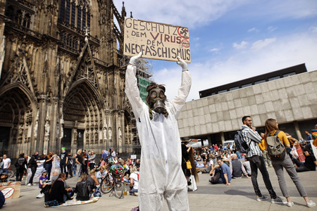 Corona-Demos in Köln