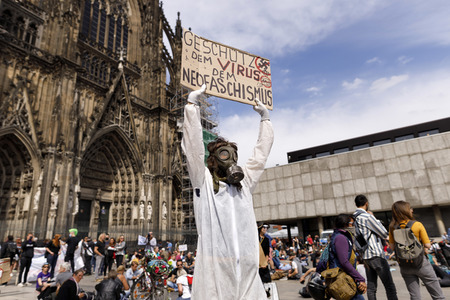 Corona-Demos in Köln