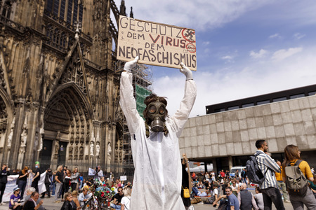Corona-Demos in Köln