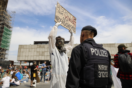 Corona-Demos in Köln