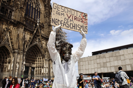 Corona-Demos in Köln