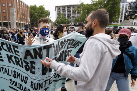 Corona-Demos in Köln