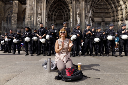 Corona-Demos in Köln