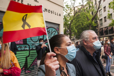 Protest gegen die Corona-Maßnahmen in Madrid