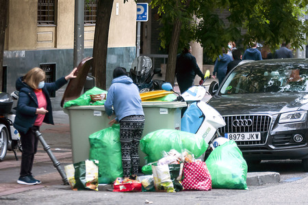 Protest gegen die Corona-Maßnahmen in Madrid