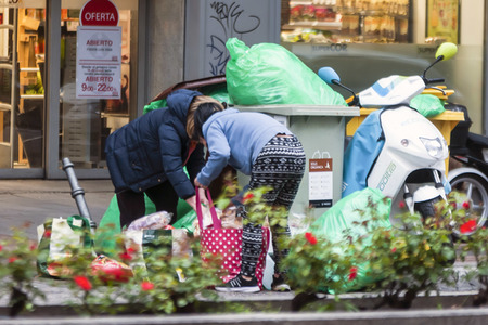 Protest gegen die Corona-Maßnahmen in Madrid