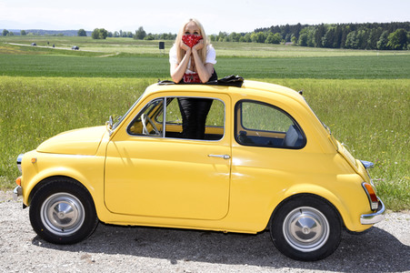Fototermin mit Isabella Hübner und Angelika Zwerenz in Deining