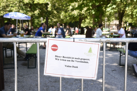 Wiedereröffnung der Biergärten in München