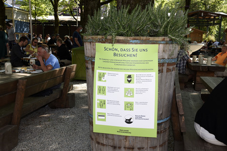 Wiedereröffnung vom Biergarten Paulaner n München