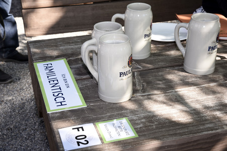 Wiedereröffnung vom Biergarten Paulaner n München