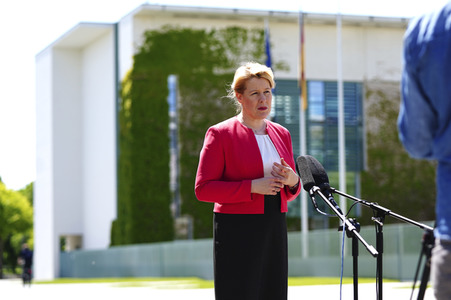 Pressestatement von Franziska Giffey in Berlin