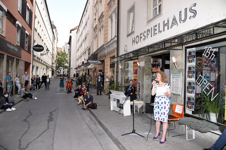 Aktion 'Theater lebt' in München