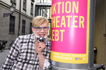 Aktion 'Theater lebt' in München