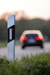 Symbolfoto Leitpfosten