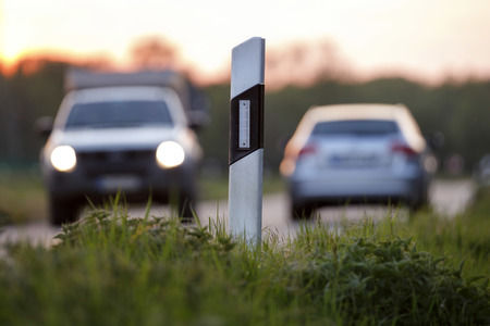 Symbolfoto Leitpfosten