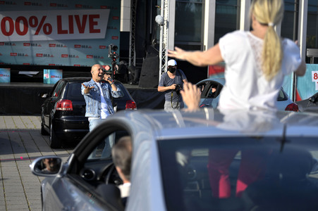 90er Drive-In-Konzert in Berlin