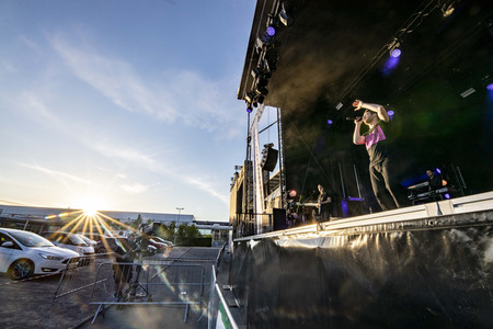 Autokonzert von Revolverheld in Erfurt