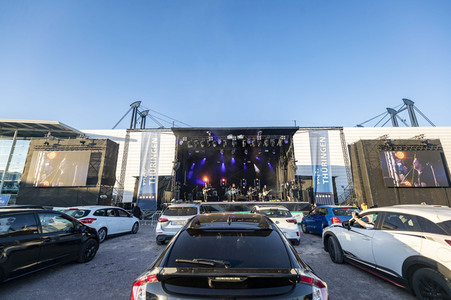 Autokonzert von Revolverheld in Erfurt