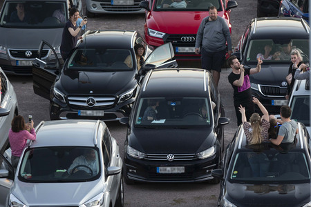 Autokonzert von Revolverheld in Erfurt