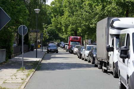 Megastau zu Himmelfahrt an der deutsch-polnischen Grenze in Görlitz