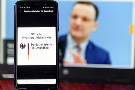 Symbolbild Offizieller WhatsApp-Infokanal des Bundesministeriums für Gesundheit