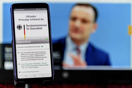 Symbolbild Offizieller WhatsApp-Infokanal des Bundesministeriums für Gesundheit