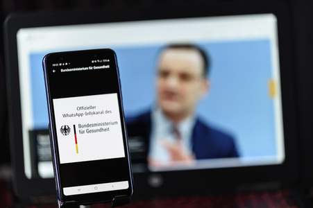 Symbolbild Offizieller WhatsApp-Infokanal des Bundesministeriums für Gesundheit