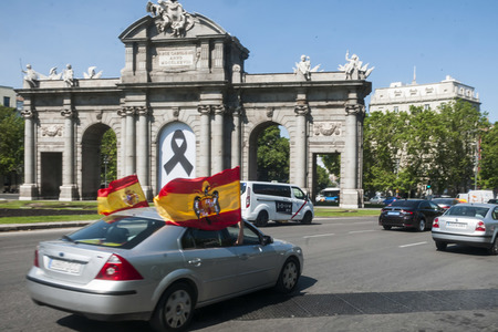 Autokorso gegen die Regierung in Madrid