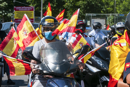 Autokorso gegen die Regierung in Madrid