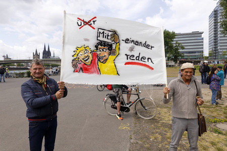 Corona-Demo in Köln