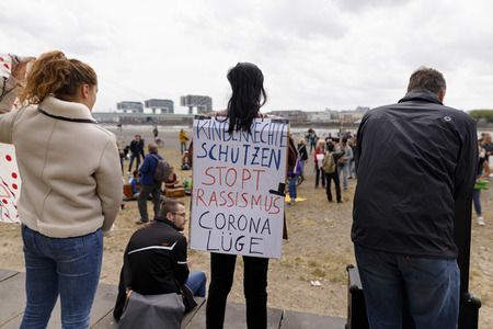 Corona-Demo in Köln