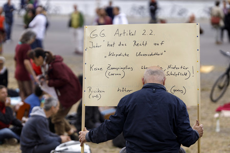 Corona-Demo in Köln