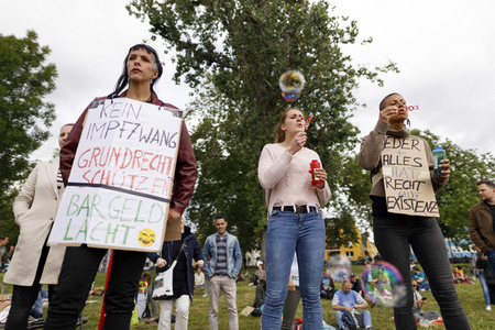 Corona-Demo in Köln