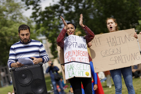 Corona-Demo in Köln