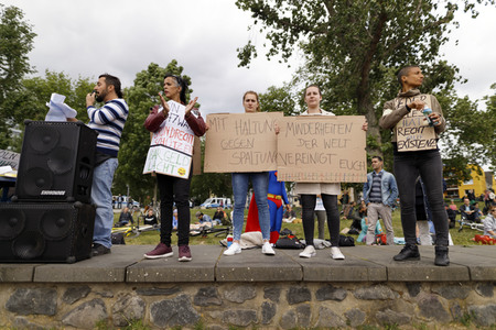 Corona-Demo in Köln