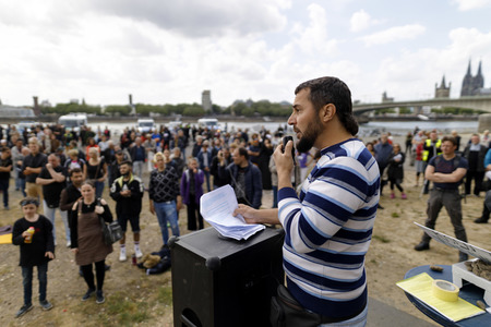 Corona-Demo in Köln