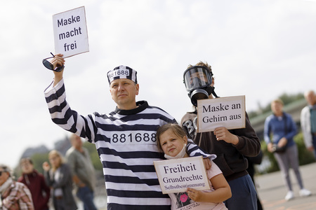 Corona-Demo in Köln