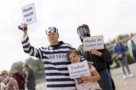 Corona-Demo in Köln