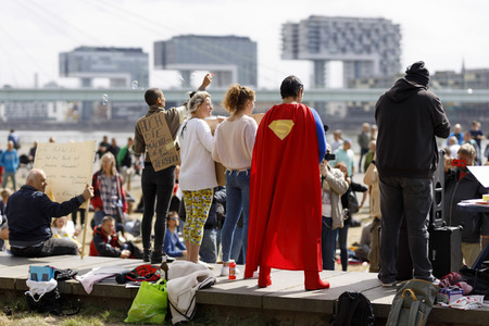 Corona-Demo in Köln