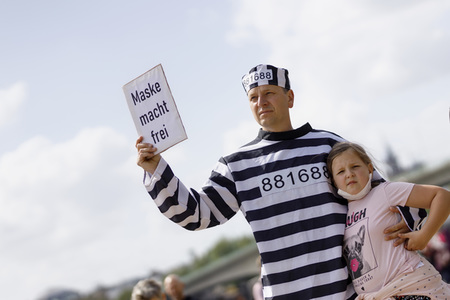 Corona-Demo in Köln