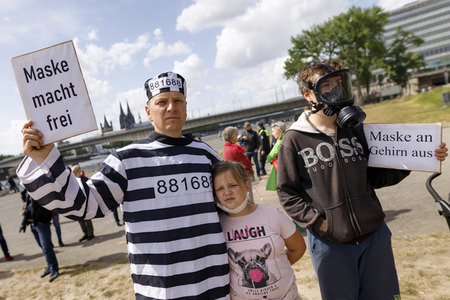 Corona-Demo in Köln