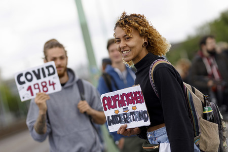Corona-Demo in Köln